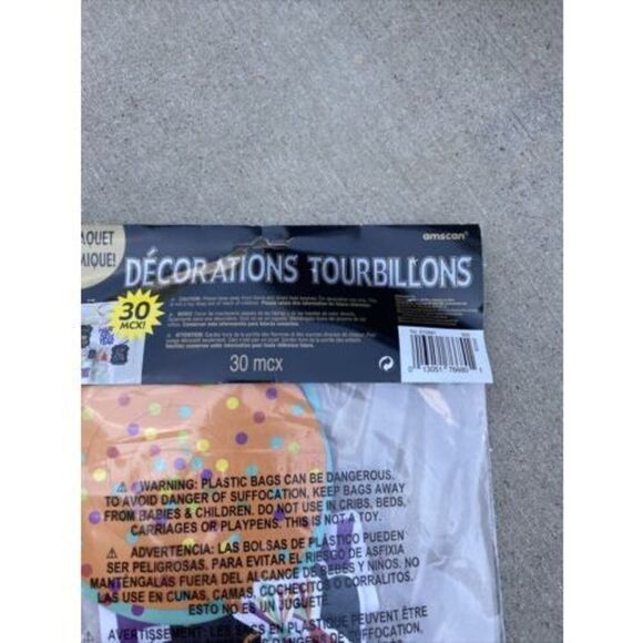 30 x NEW YEAR HANGING SWIRLS BUMPER PACK PARTY DECORATIONS BRIGHT *BRAND NEW** - Picture 4 of 5